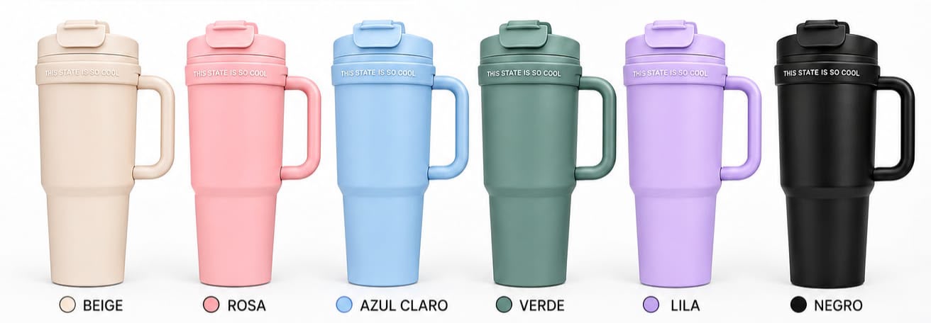 Termo de 30 oz con asa | Caja máster de 30 piezas